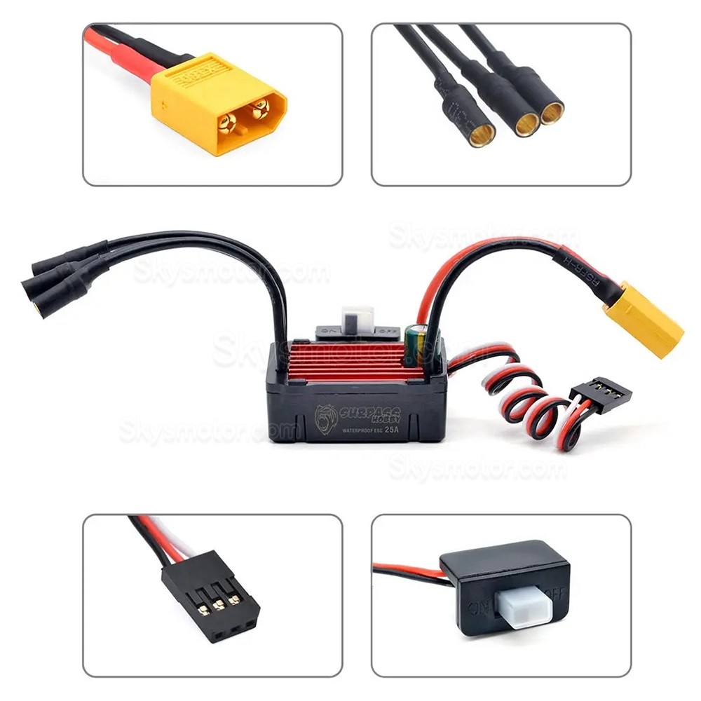 Surpass Hobby 25A スピードコントローラー T/XT60 プラグ FPV ドローンモーター用